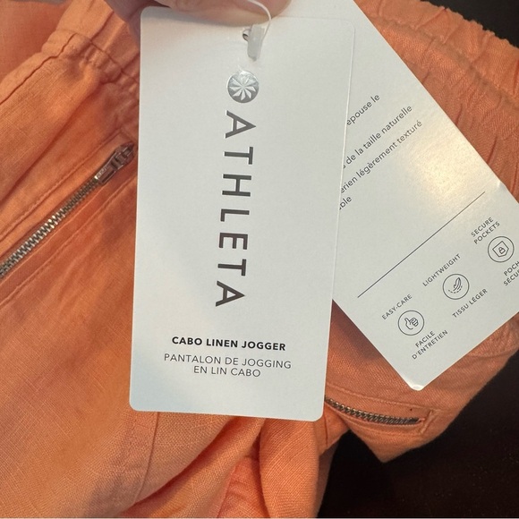 Athleta Cabo linen joggers NWT - Picture 5 of 9